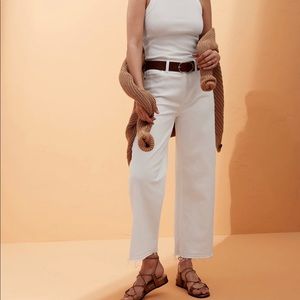 High- Rise Wide-leg crop jeans Banana Republic